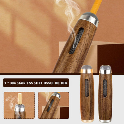 Detachable Wood Car Ashtray: No More Car Mess